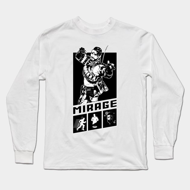 Mirage Long Sleeve T-Shirt by Peolink